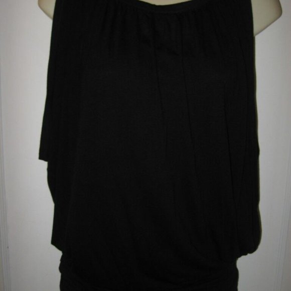 DVF Diane Von Furstenberg AZAHAR Black Jersey Tunic Mini Dress Top - Picture 6 of 10